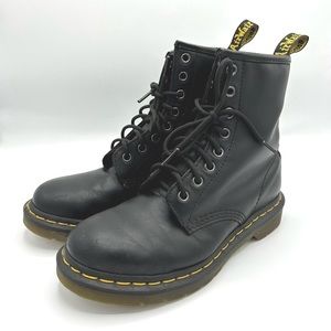 Dr. Martens Docs 1460 Womens Boots Leather Combat Black 38/7